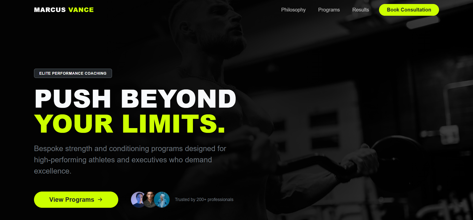 Cycode Elite Coach | Premium Fitness & Performance Portfolio Template